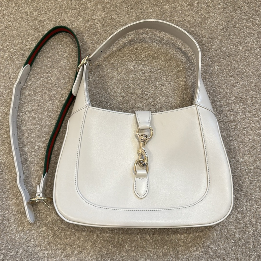 GUCCI Jackie small convertible shoulder bag ivory